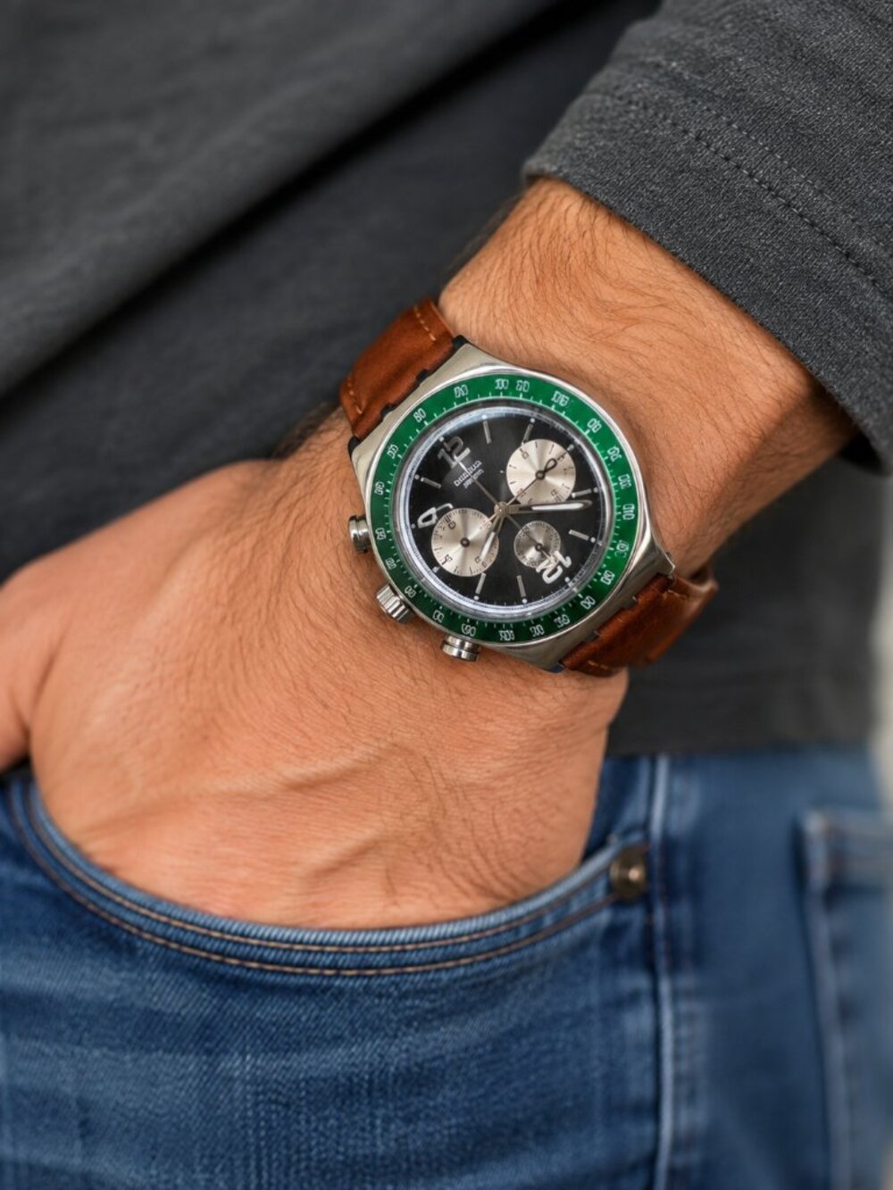 Timeless! Vintage Swatch Irony Chronograph Watch - READ